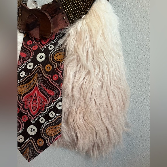 🆕 Cloud 9 2-tone fur PURSE with real neck tie strap - Picture 5 of 10